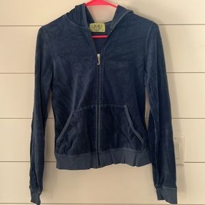 Juicy Velour Jacket Navy Blue